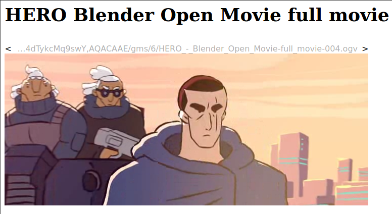 Hero, Blender Open Movie, screenshot